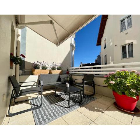 120m2 avec deux terrasses ensoleillées à Biarritz