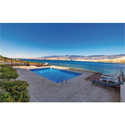 Amazing apartment in Pag with 2 Bedrooms, WiFi and Outdoor swimming pool