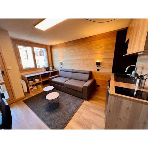 Appartement d'une chambre a La Plagne Tarentaise a 50 m des pistes avec balcon amenage et wifi