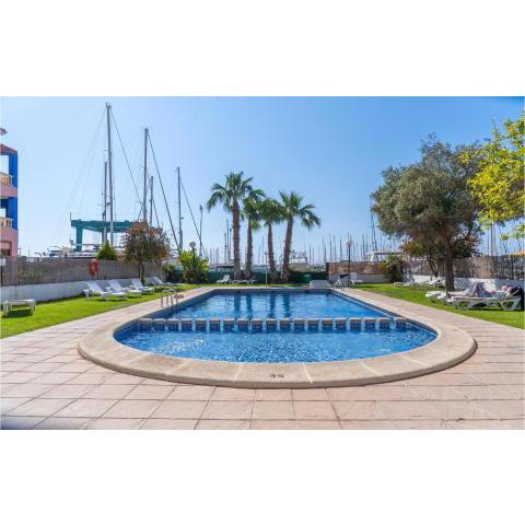 Beautiful apartment in Torrevieja with Outdoor swimming pool, WiFi and 2 Bedrooms