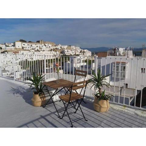 Casa con terraza privada y patio en el centro de Vejer de la Frontera