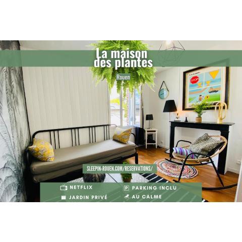 La Maison des Plantes, charmante, atypique et cosy pour 4 personnes avec parking et jardin