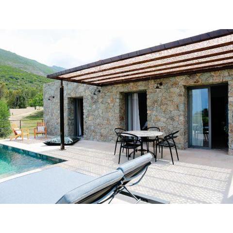 Modern villa with private pool in Corsica