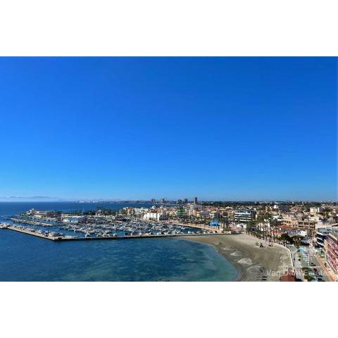 On the beach with sea view & promenade San Pedro del Pinatar VDE-075