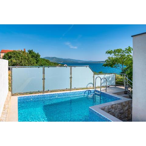 Sea view apartment Dajana with private pool