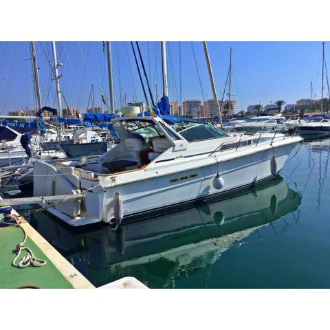 Searay 380 Cruiser Moored at Tomas Maestre Marina