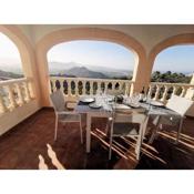 Self contained, detached hillside Villa near Oliva with stunning vistas